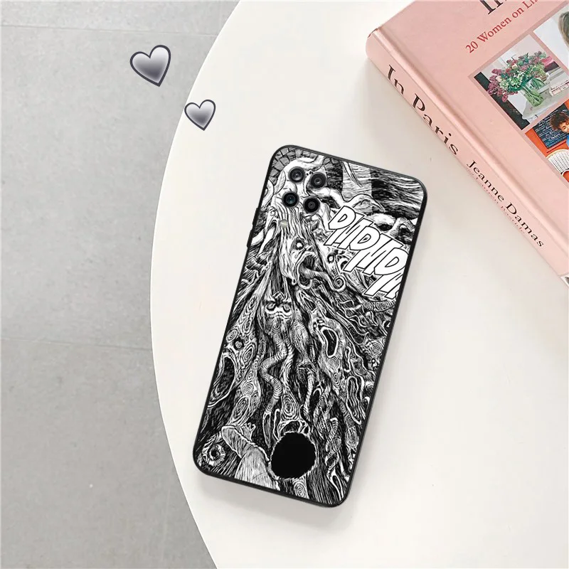 Phone Case for Samsung A40 A51 A52 A53 A54 A71 A72 A73 A74 A41 A42 A32 A33 A34 Anime Tomie Tees Comic Junji ito Silicone Cover