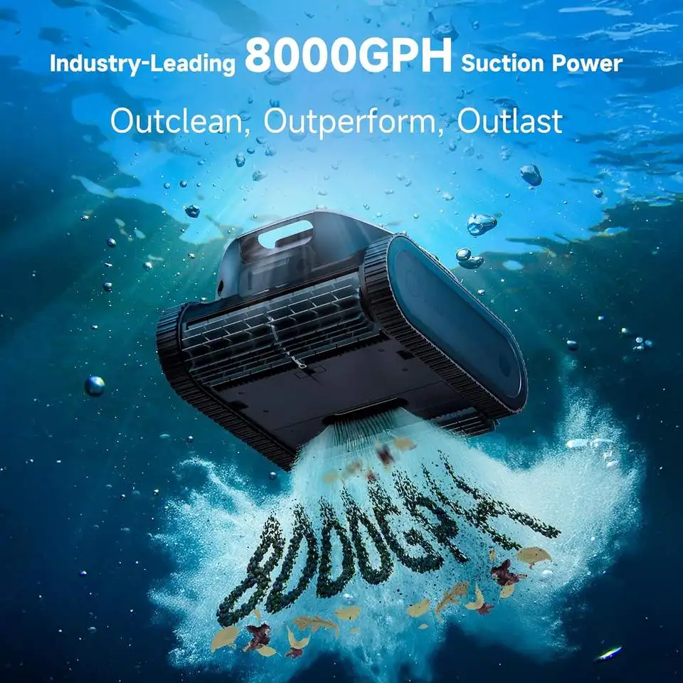 Wholesale Cordless Swimming Pool Cleaning Robot Automatic Pool Cleaner for Pool Maintenance