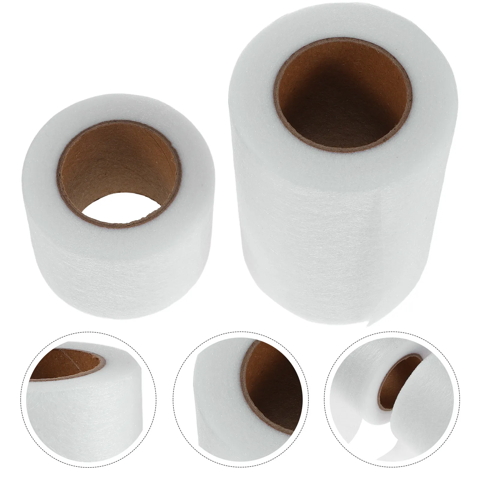 2Pcs Double-Sided Fusible Web 20M Lightweight Seamless Heat-Melt Fabric Glue Sheet for DIY Garment Repair Home Textiles Craft