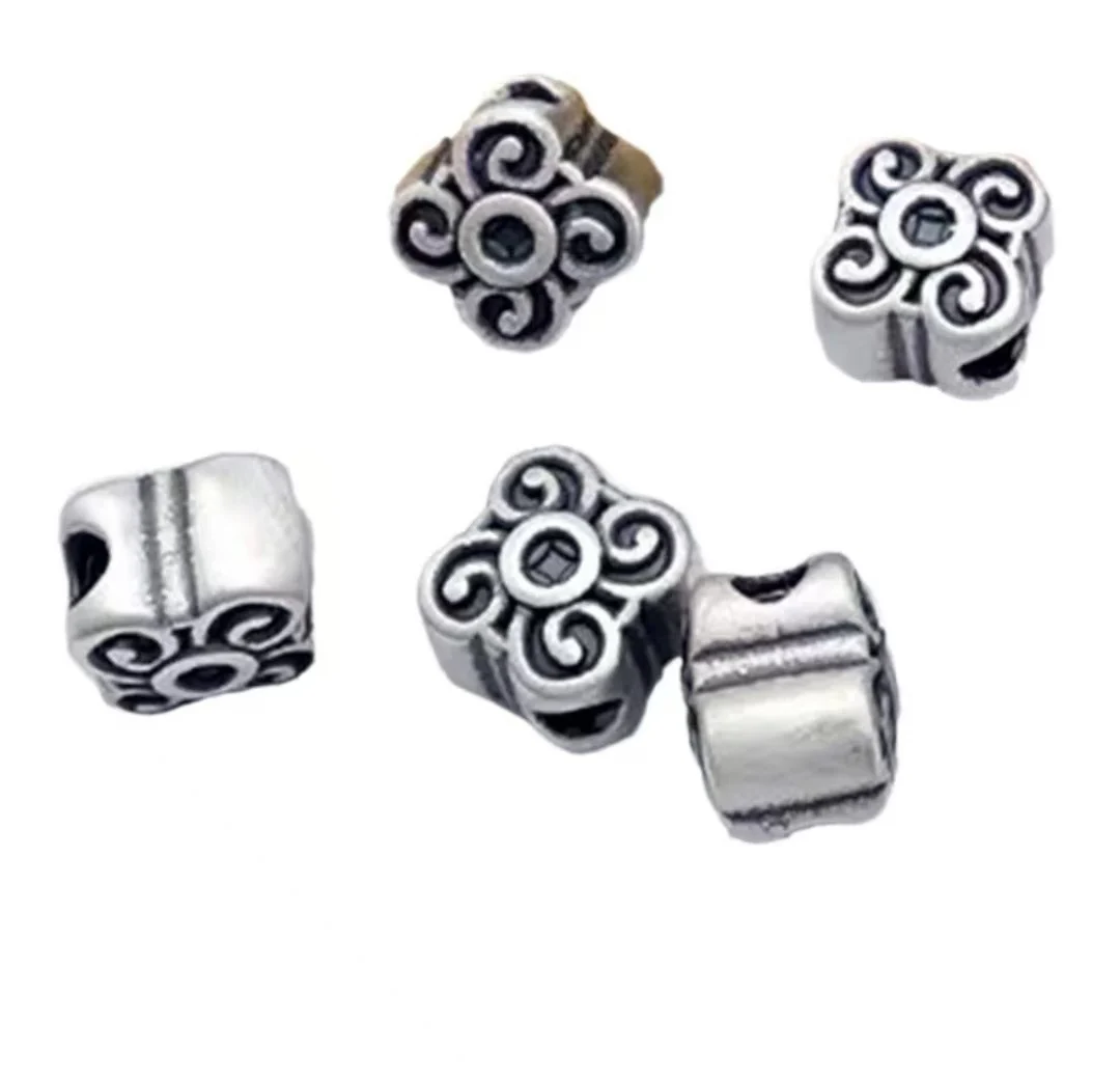 

15pcs 9.4x9.4x7.9mm Zinc alloy metal tibetan silver plated bead caps T1237 for jewelry making