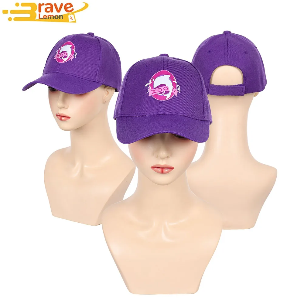 

Judith Cosplay Purple Flat Hat Cap Movie Zoo Costume Accessories for Adult Men Women Fantasy Headgear Halloween Carnival Props