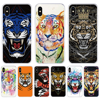 Phone Case For Homtom S99 S7 HT70 S17 C2 Soft TPU Anime Tiger Back Cover For Homtom S7 Case