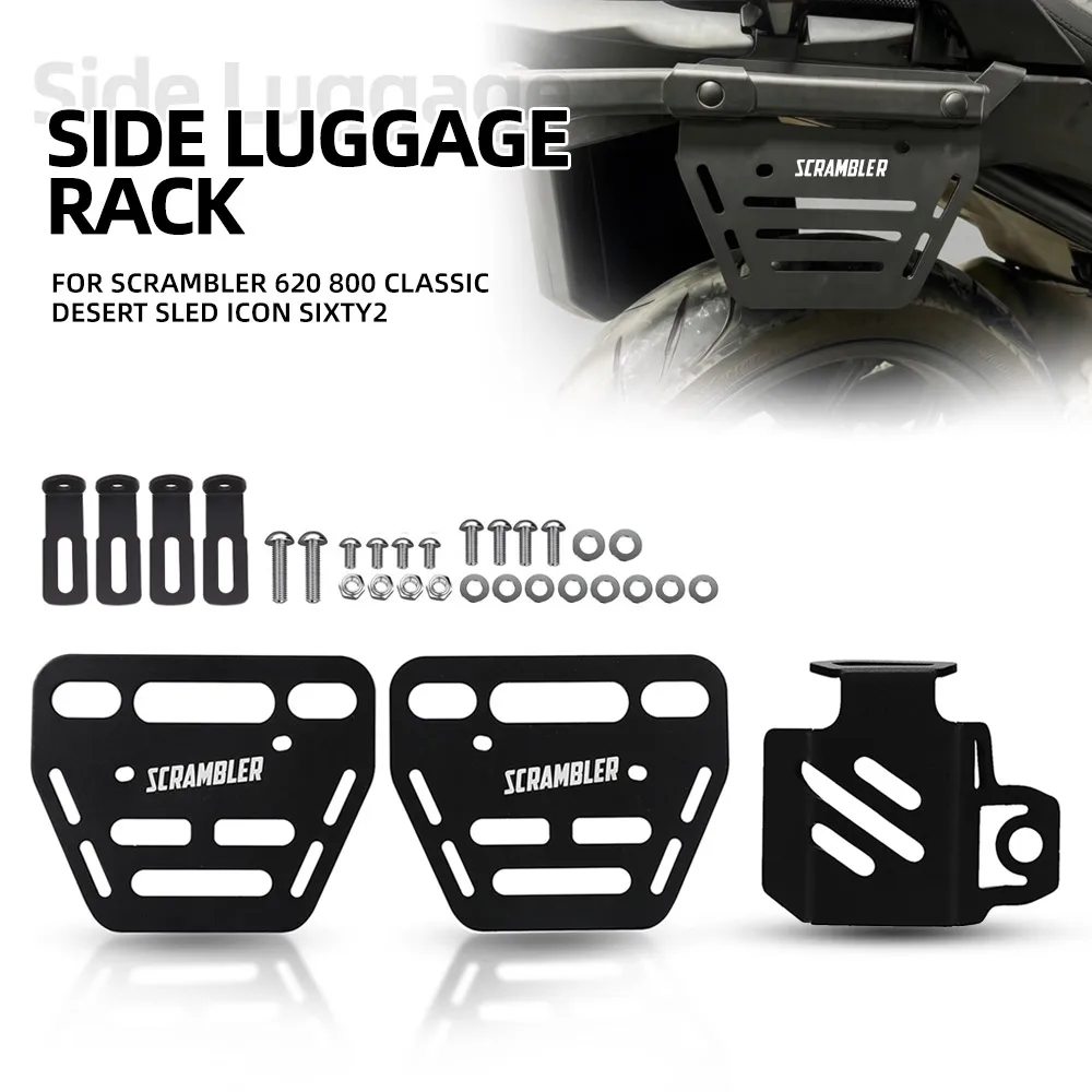 Scrambler800 Side Luggage Rack Support Saddle Bags Brackets For Ducati Scrambler 620 800 Classic Desert Sled Icon Sixty2 Icon