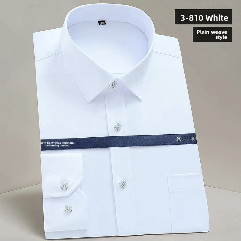 

Мужская мерсеризованная эластичная формальная одежда irt Busin Gentleman Sle Long Sve Ultra ort Length на молнии Цвет Cott...