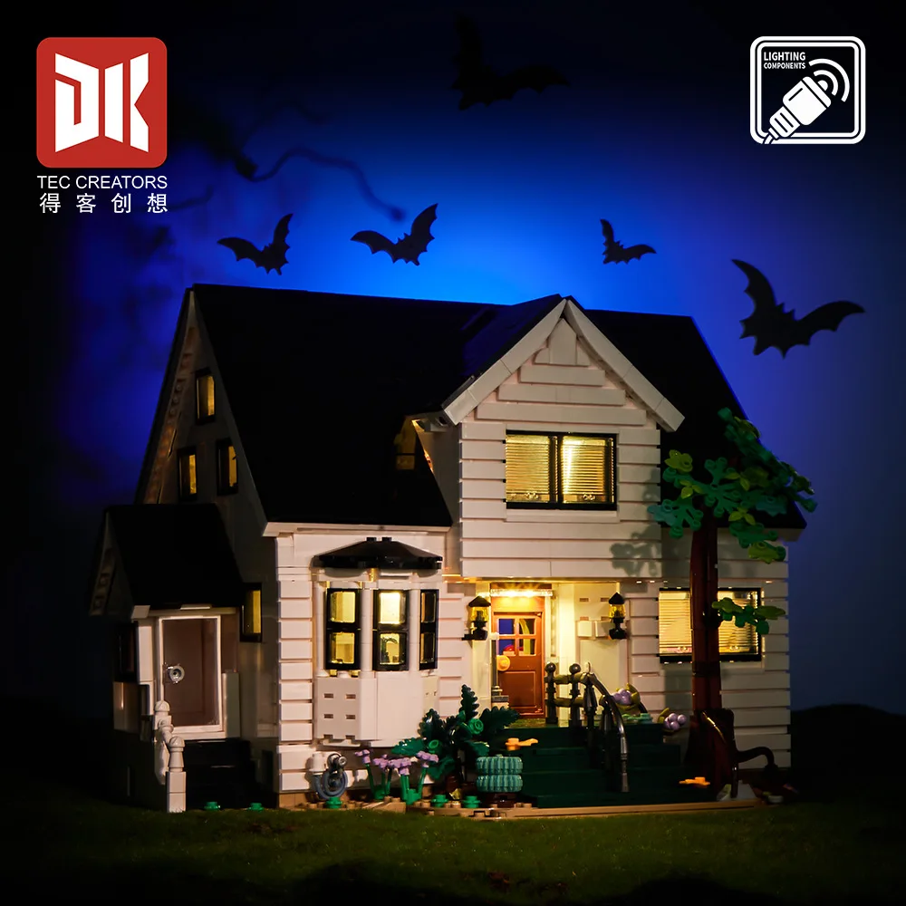 En STOCK, Idea MOC, vista a la calle de la ciudad, Bella Villa, bloques de construcción, ladrillos de construcción, modelo de juguete para niños, conjunto de regalo