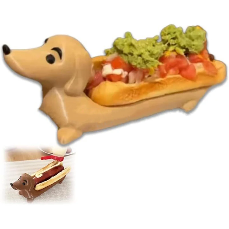 Hot Dog Dachshund Tray Funny Sushi Dinner Plate Home Decor Cute Shaped Sandwiches Puppy Dinnerplate Dachshund