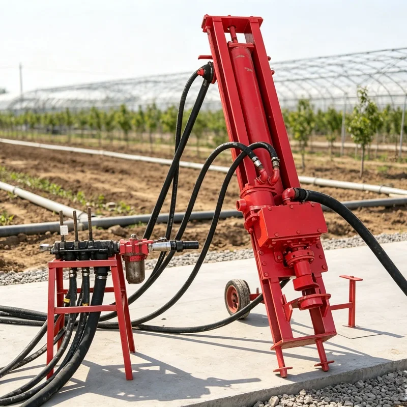 Customized Tripod‑mounted Portable DTH Rock Drill, Pneumatic Percussion Drilling Equipment for Engineering Slope Anchor Bolts