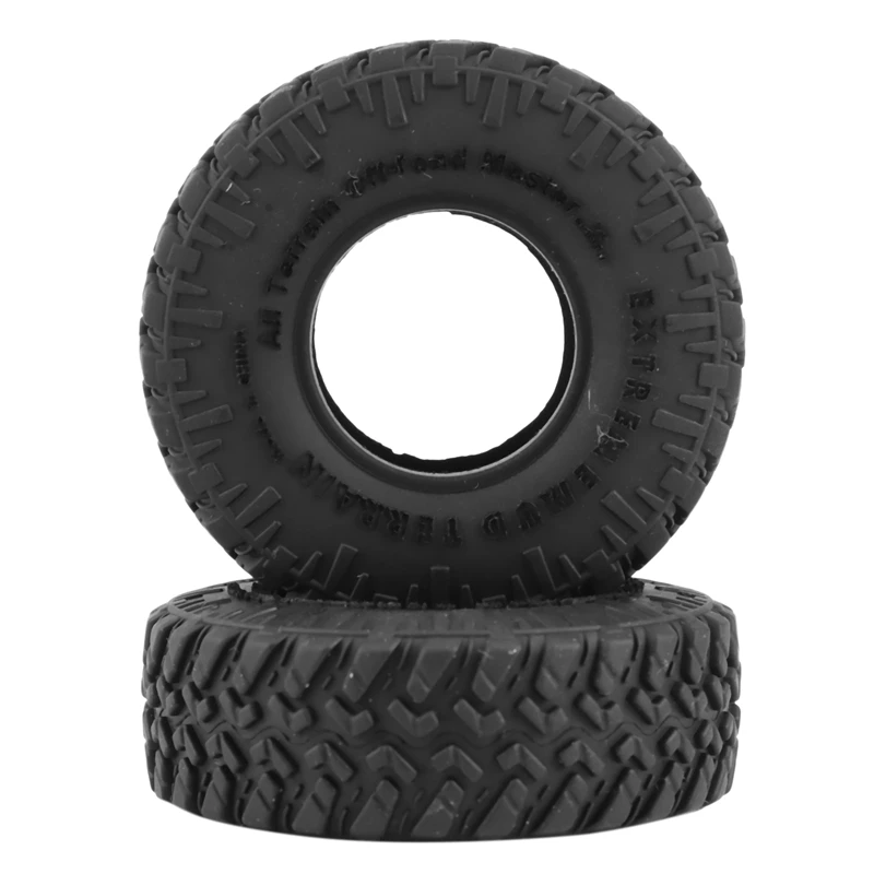 4PCS 52X17mm Soft Rubber All Terrain Wheel Tires For 1/24 RC Crawler Car Axial SCX24 90081 AXI00002 Upgrade Parts