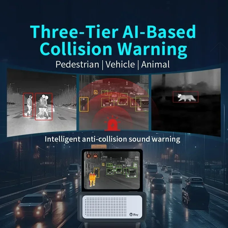 InfiRay NV2 Vehicle Mounted Image Stabilizing Thermal Hucamera Safety Driving Monitoring Systems Taxi Thermal Truck Camera view 3