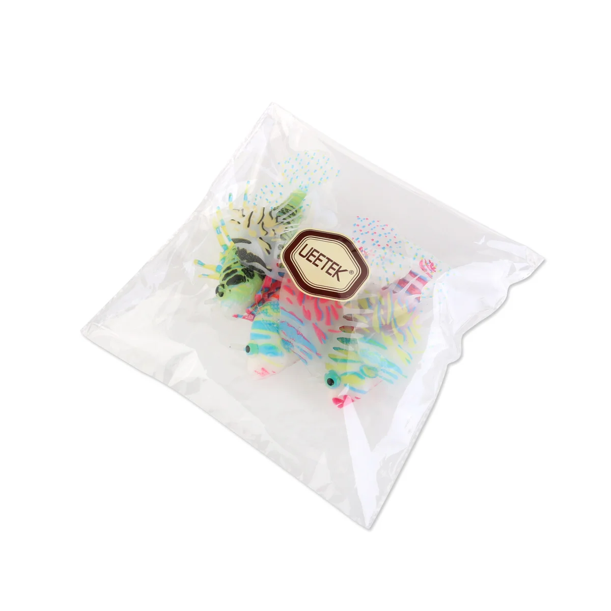 

3Pcs Artificial Floating Lionfish Aquarium Decorations Moving Tail Silicone Realistic Floating Fish Ornaments Glow Aquarium