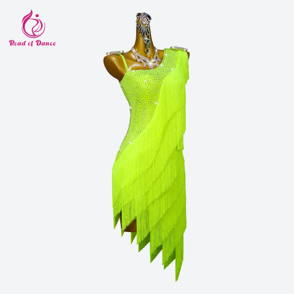 2026 Latin Dance Dresses Womens Sexy Skirts Party Clothes Elegant Formal Costume Girls Samba Match Performance Stage Sports Suit