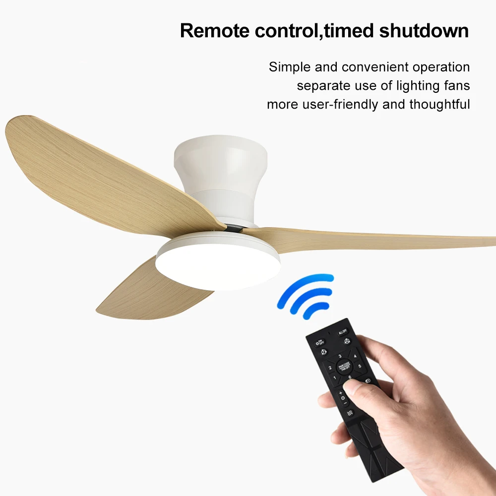 High Wind Power Ceiling Fan Light Electric Household Integrated for Bedroom Dining Room Living Room