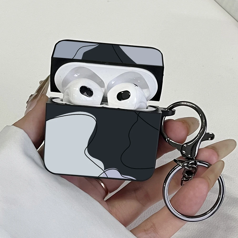 Minimalist Abstract Geometric Pattern Earphone Case for AirPods 4/3/1/2 Headphones Cases For Apple Cover AirPods Pro 2/Pro 3/Pro