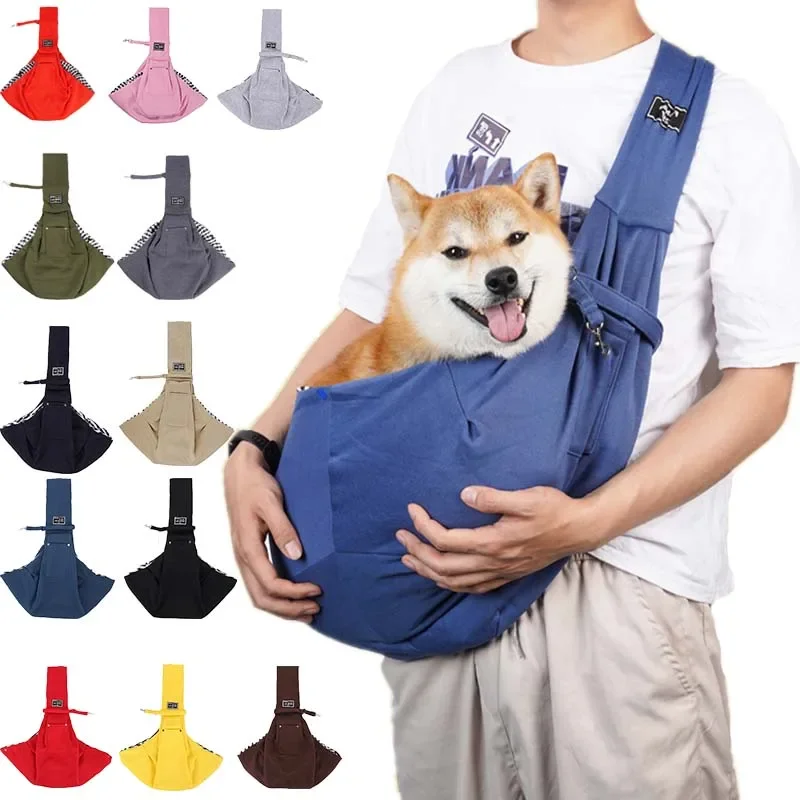 

Cotton Comfortable Dog Bag Pet Crossbody Shoulder Bag Outdoor Travel Portable Cat Puppy Sling Carrier Bag Pet Carrying Supplies