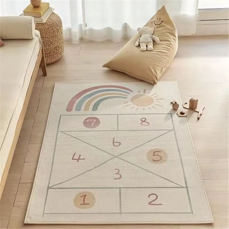 Cartoon Children\'s Game Carpet for Living Room Kid Bedroom Soft Rug Non slip Washable Home Balcony Entrance Decorative Door Mat