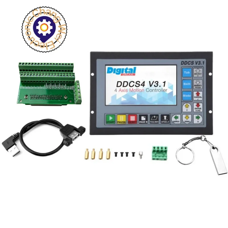 Ddcsv3.1 ddcsv4.1 CNC offline động cơ thay thế Mach3 điều khiển chuyển động hệ thống kim loại nhà ở