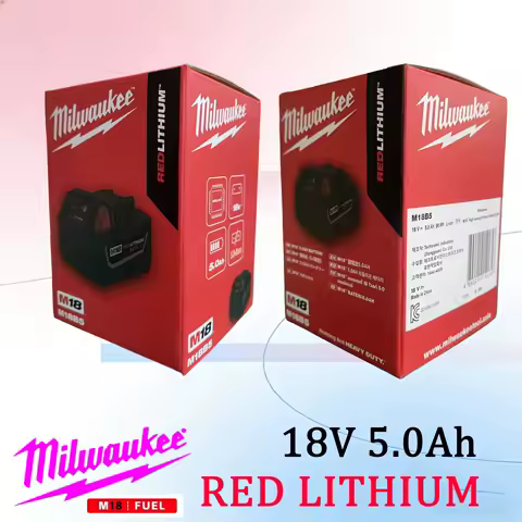 Milwaukee m18 battery, bateria lifepo4 M18B6,5000mAh lithium battery XC48-11-1860 Original milwaukee rechargeable battery 18v