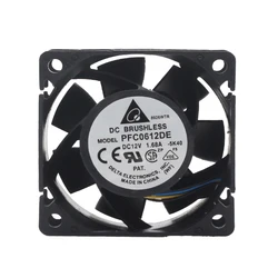 New Cooling Fan For Delta PFC0612DE 6038 12V 1.68A Super Violent Winds 60*60*38MM