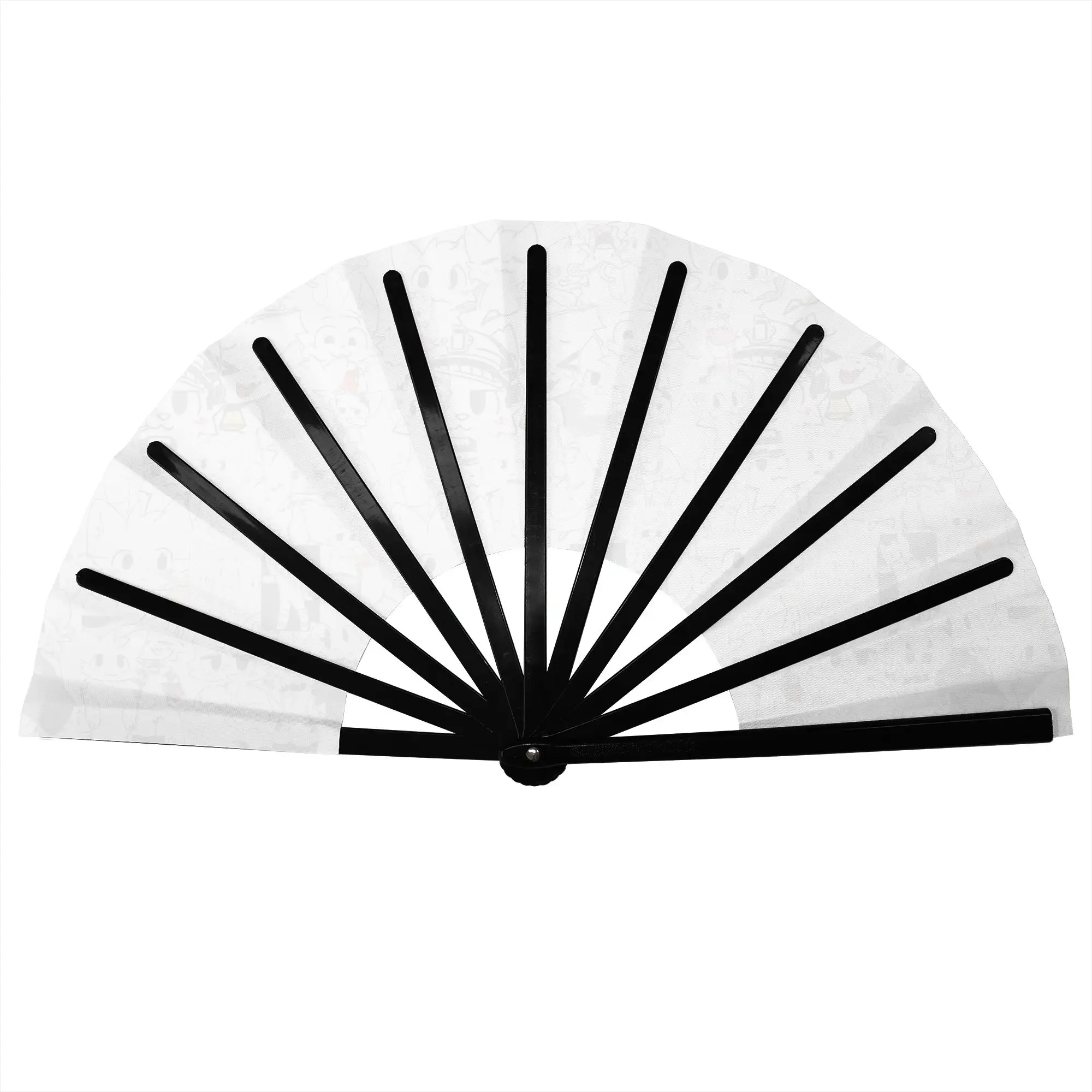 Custom Boykisser Silly Cat Hand Fan Promotional Gift Wedding Internet Popular Durable Folding Fans Creative Bulk Pack Fan