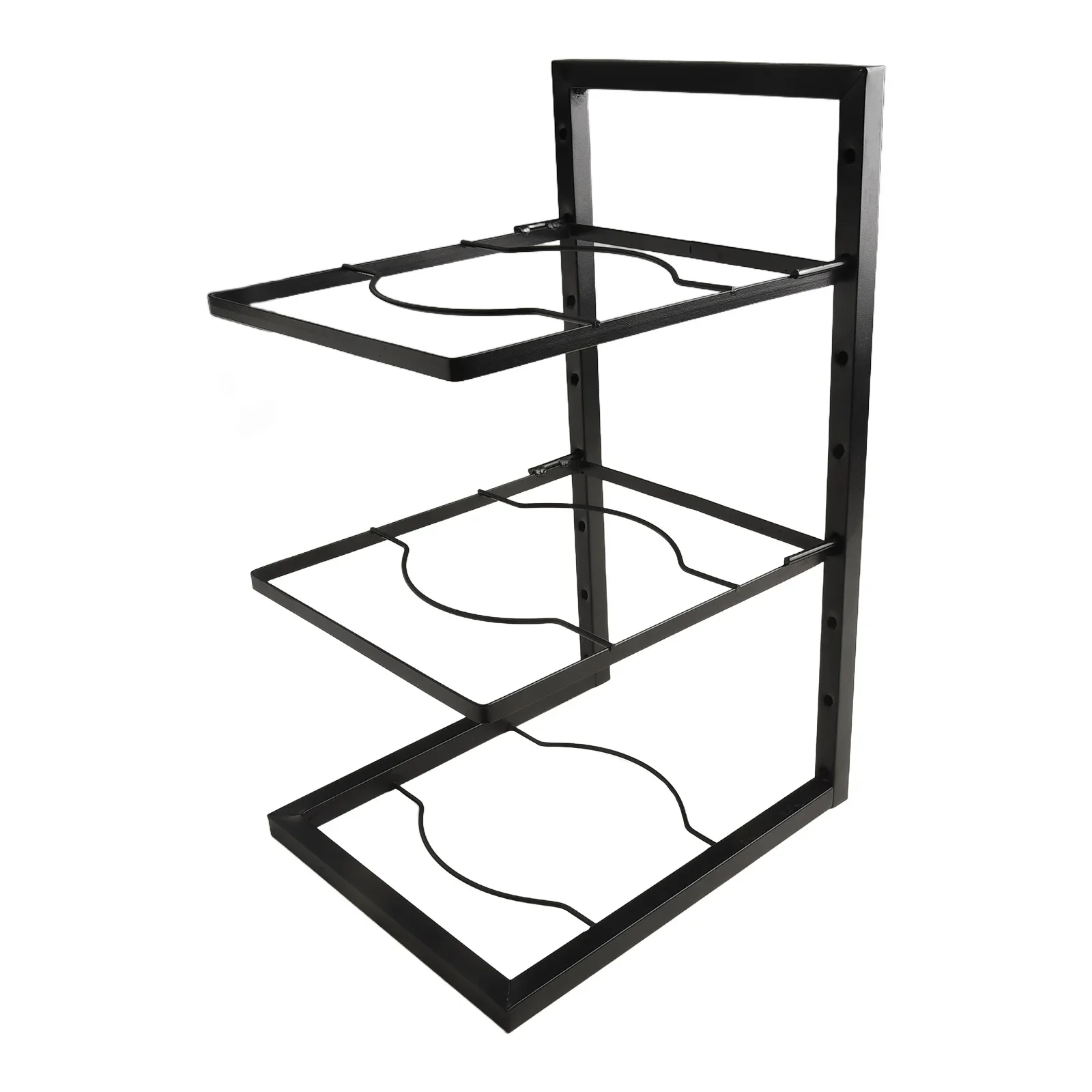 Stainless Steel Pan Organizer Rack  2/3/4 Level Design  Efficient and Space saving Storage for Pots  Plates  Trays and More