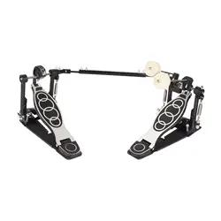 Twin Foot Pedal Dual Pedal Two Chain Drive Percussion Hardware for Metal and Rock Drummers Kick Drum Set Electronic Drum Lovers