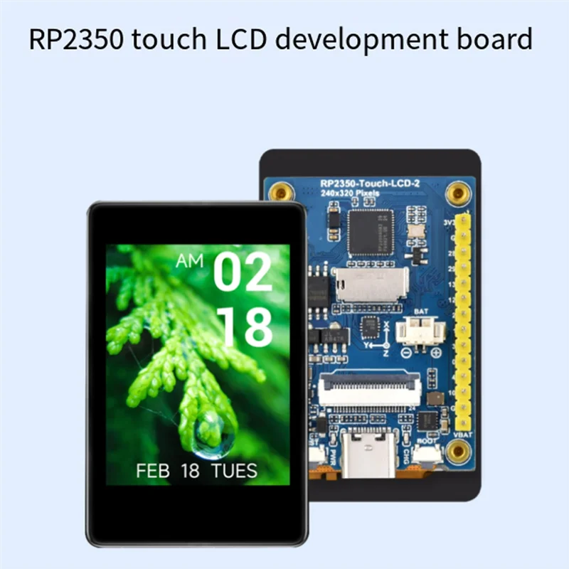 New!!RP2350 2-Inch LCD Development Board Capacitive Touch Display 240X 320 Pixels IPS Panel With Display