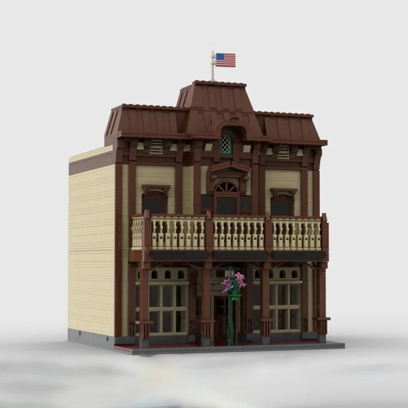 Briques de construction Moc, royaume magique, série de rue principale, technologie modulaire, vue sur la rue, blocs de modèles, bricolage, jouet d'assemblage, cadeaux