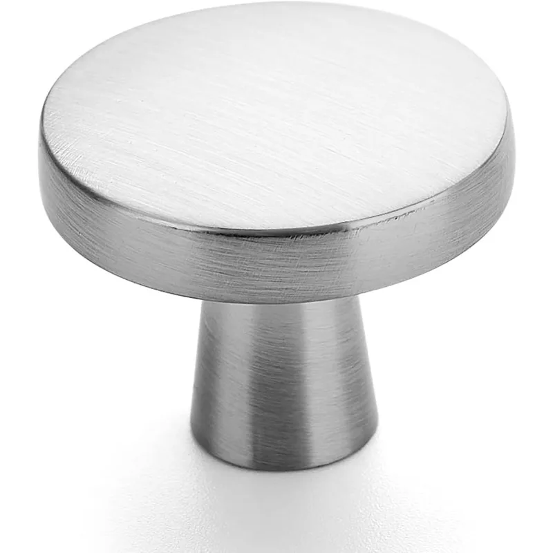 

25 Pack Drawer Pulls 1-1/4 Inch Kitchen Cabinet Knobs Brushed Nickel Round Dresser Drawer Knobs Solid Dresser Knobs Draw