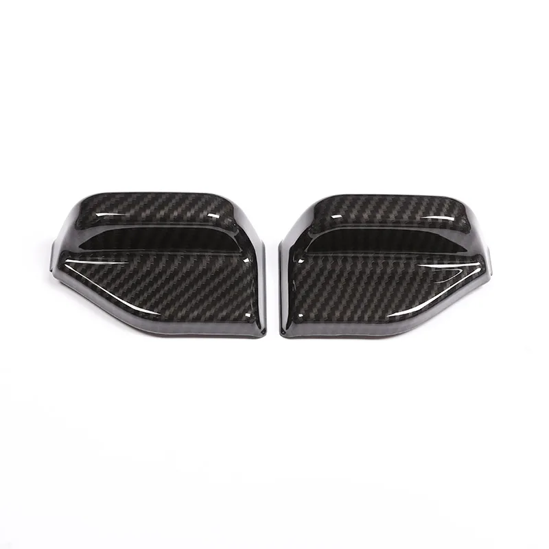 

For Mercedes Benz B CLA GLA Class W117 C117 W246 2 Pcs Carbon Fiber ABS Chrome Safety Belt Cover Trim Car Accessories