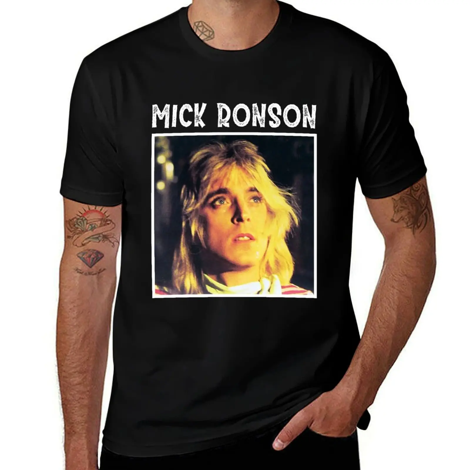 

Mick Roson Guitarist Love Music Solo T-Shirt oversized t shirt plain Personalized t-shirt mens clothing