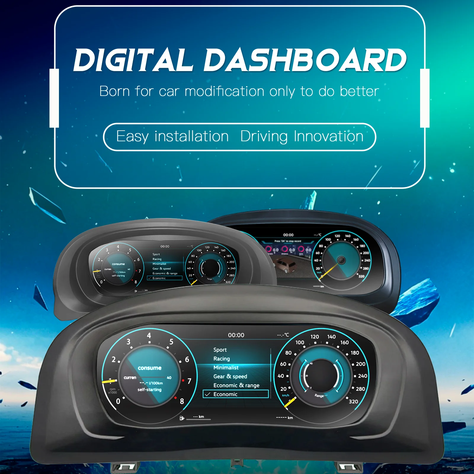 12.3‘’ Navidigital Dashboard Cluster For VW Golf 7 MK7 2013-2020 Years Support HDMI Carplay Radio Instrument Panel Cockpit