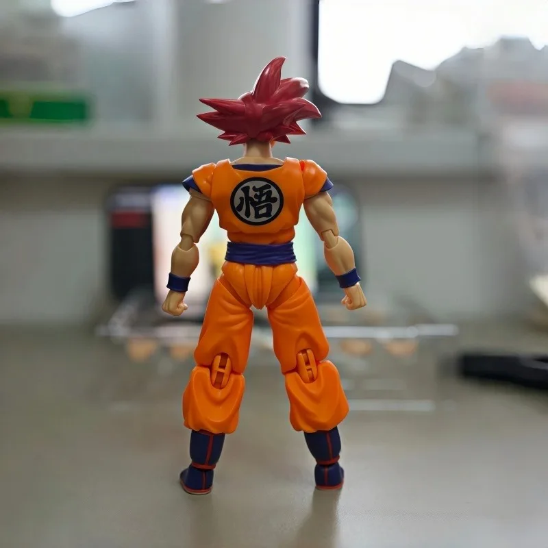 Original Bandai S.H.Figuarts Dragon Ball Super Super Saiyan God Son Goku Articulated Action Figure Collectible With Original Box view 4