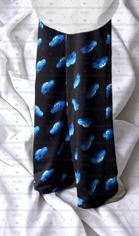 

Женские модные длинные брюки, детские мужские брюки, пижамные штаны ﻿ 2026 Мультфильм «Машинки» Молния Маккуин Салли