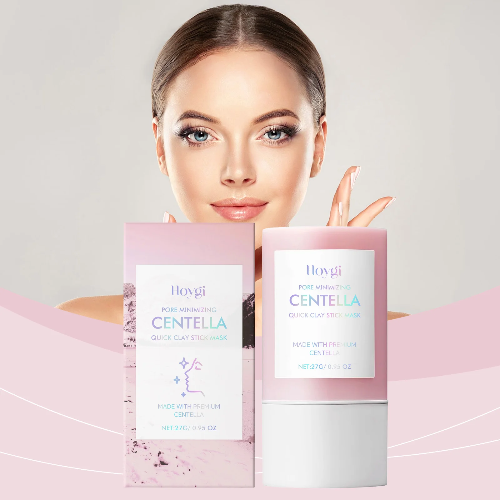 

Новая маска из глины центеллы, минимизирующая поры, быстрое увлажнение, успокаивающая, осветляющая маска для лица, уход за кожей, 27 г, уход за лицом