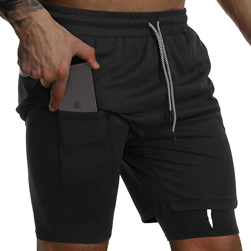 Cross Graphic 2 in 1 Workout Running Shorts for Men Christian Gym Performance Shorts with Phone Pocket Towel Loop Active Wear