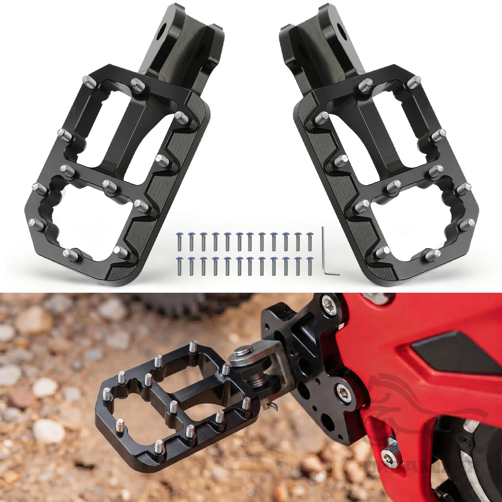 Motorcycle CNC Foot Pegs Rests Footpeg Rests Pedals For Surron Light S/X Sgeway X160/X260 CNC Parts E-Bike Motocross