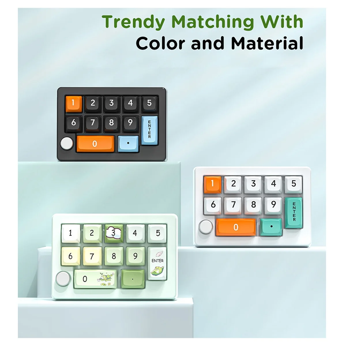 Three-Mode Hot-Swappable Digital Mechanical Keyboard Macro Definition RGB Gaming Mechanical Keypad Knob Hardware White