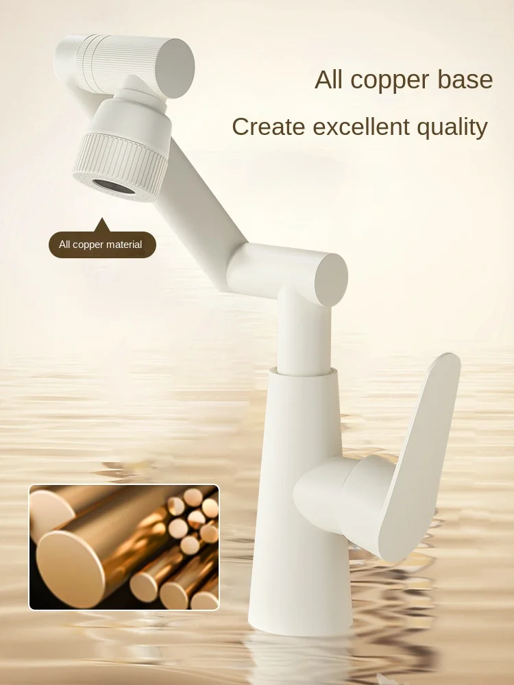 Faucet Wash Inter-Platform Basin Hot and Cold Bathroom Universal Mechanical Arm