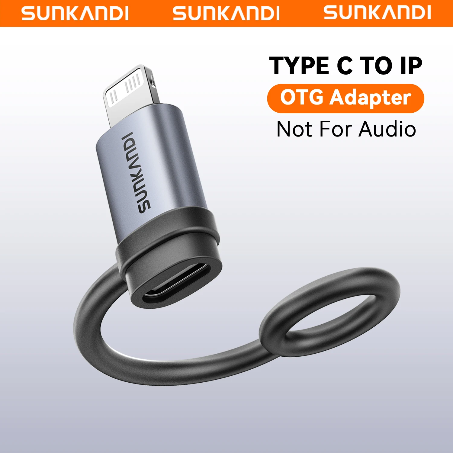 SUNKANDI USB C Female to Lightning Male for iPhone OTG Adapter Type-c Camera Card Reader Flash Drive Converter for iphone 14 13