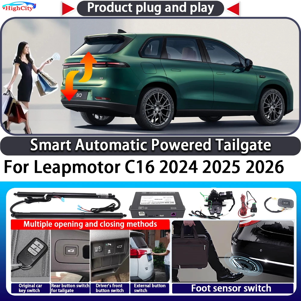 

For Leapmotor C16 2024 2025 2026 OEM Smart Automatic Powered Tailgate Key Control Trunk Lift Close Kit Electric Power Tailgate