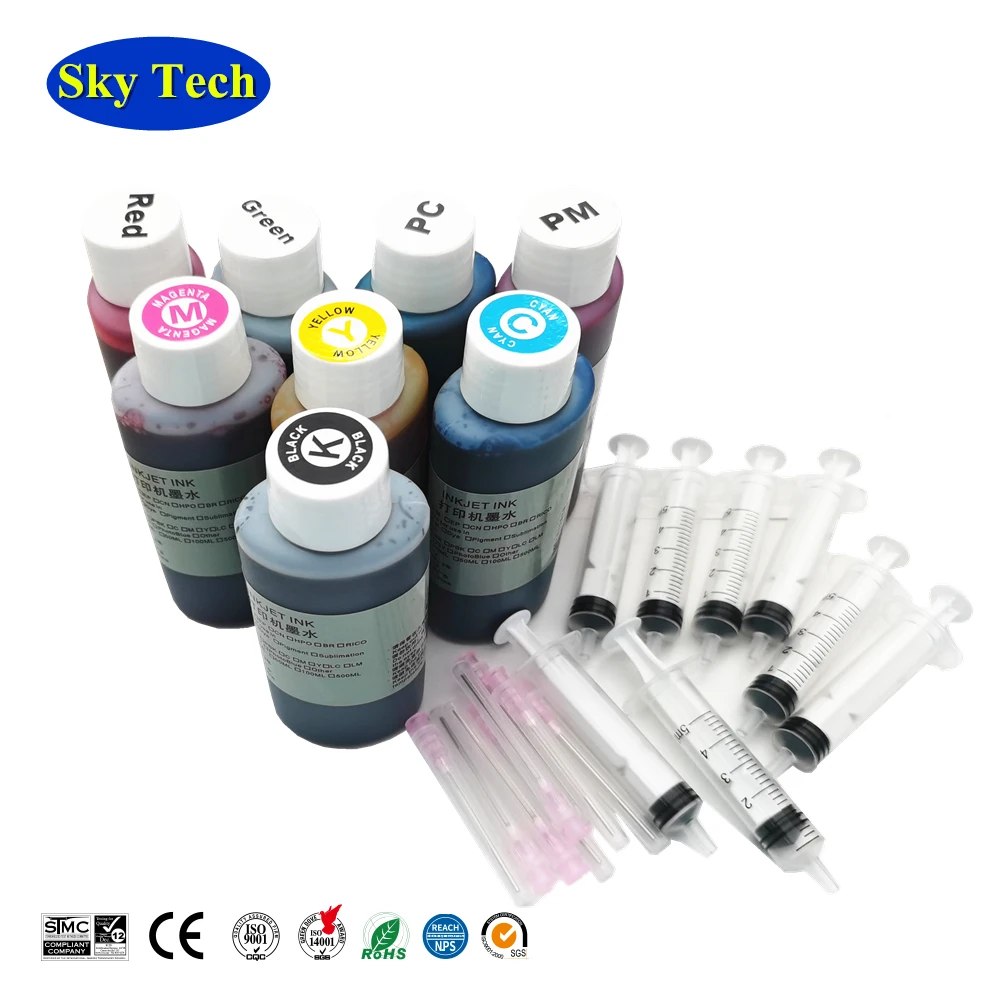 Quality Refill Ink For Canon BCI-6  BCI6  , For Canon Pixma  IP8500 / i9900 / i9950 .  [100MLX8]