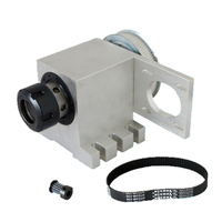 2025 Cnc Router Parts Rotary Axis 4th Axis 3M-6-ER32 with ER32 Collet Chuck and Nema 23 Motor  for DIY Cnc Milling Machine