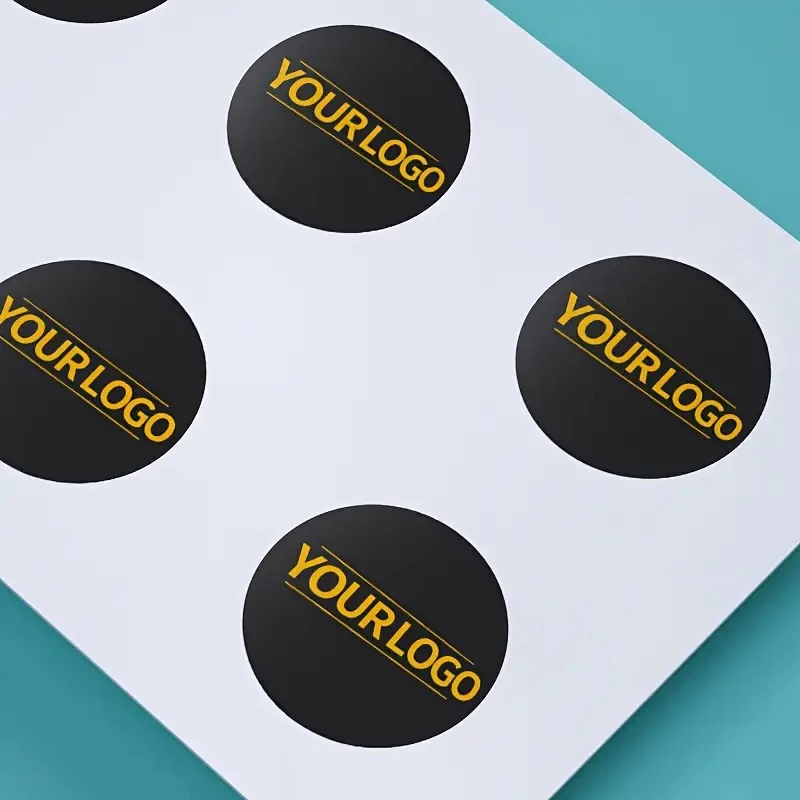 50pcs Custom Wedding, Birthday, Christening Event Stickers - Personalized Round/Rectangular Logo Design for Invitations, Gifts,