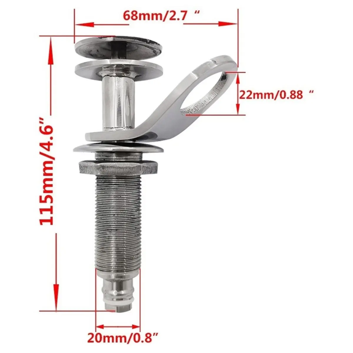 Stainless Steel Detachable Spring Buckle Quick Release Boat Mudguard Bracket Marine Hardware Accessories