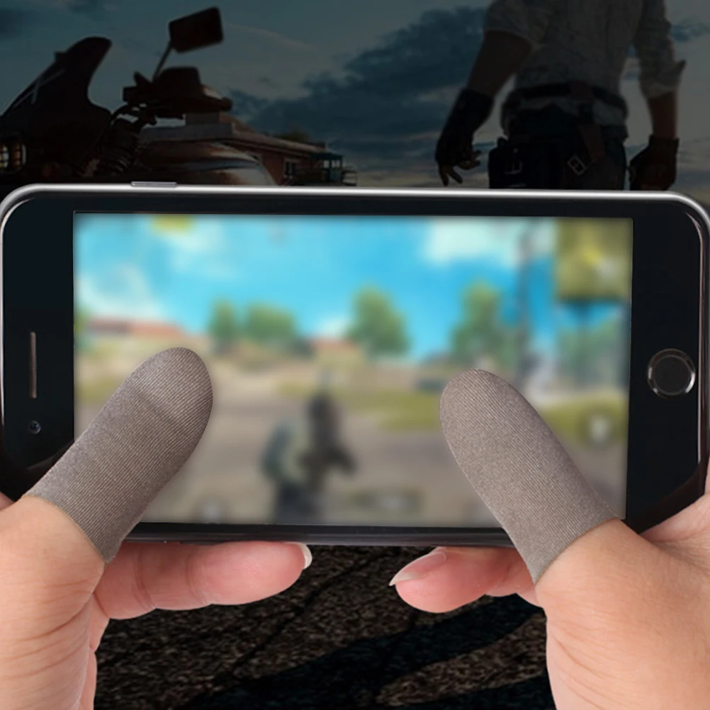 

10Pcs Finger Sleeve Breathable Touch Screen Phone Game Cover Anti-Sweat Anti-Slip Thumb Protector Perfect Mobile Game