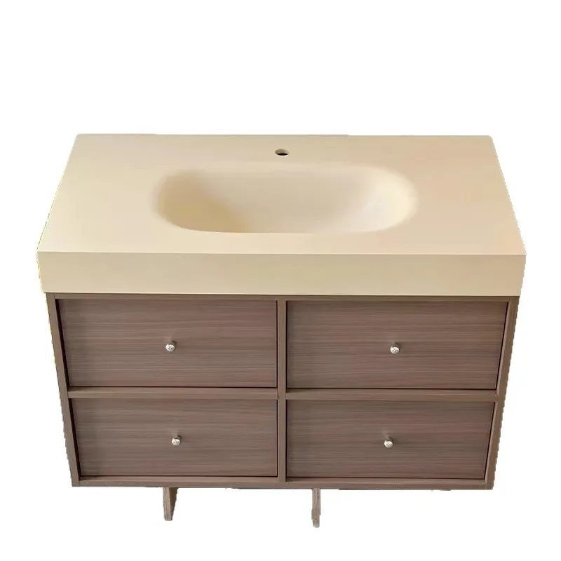 

Medieval style bathroom cabinet integrated basin bathroom cabinet combination