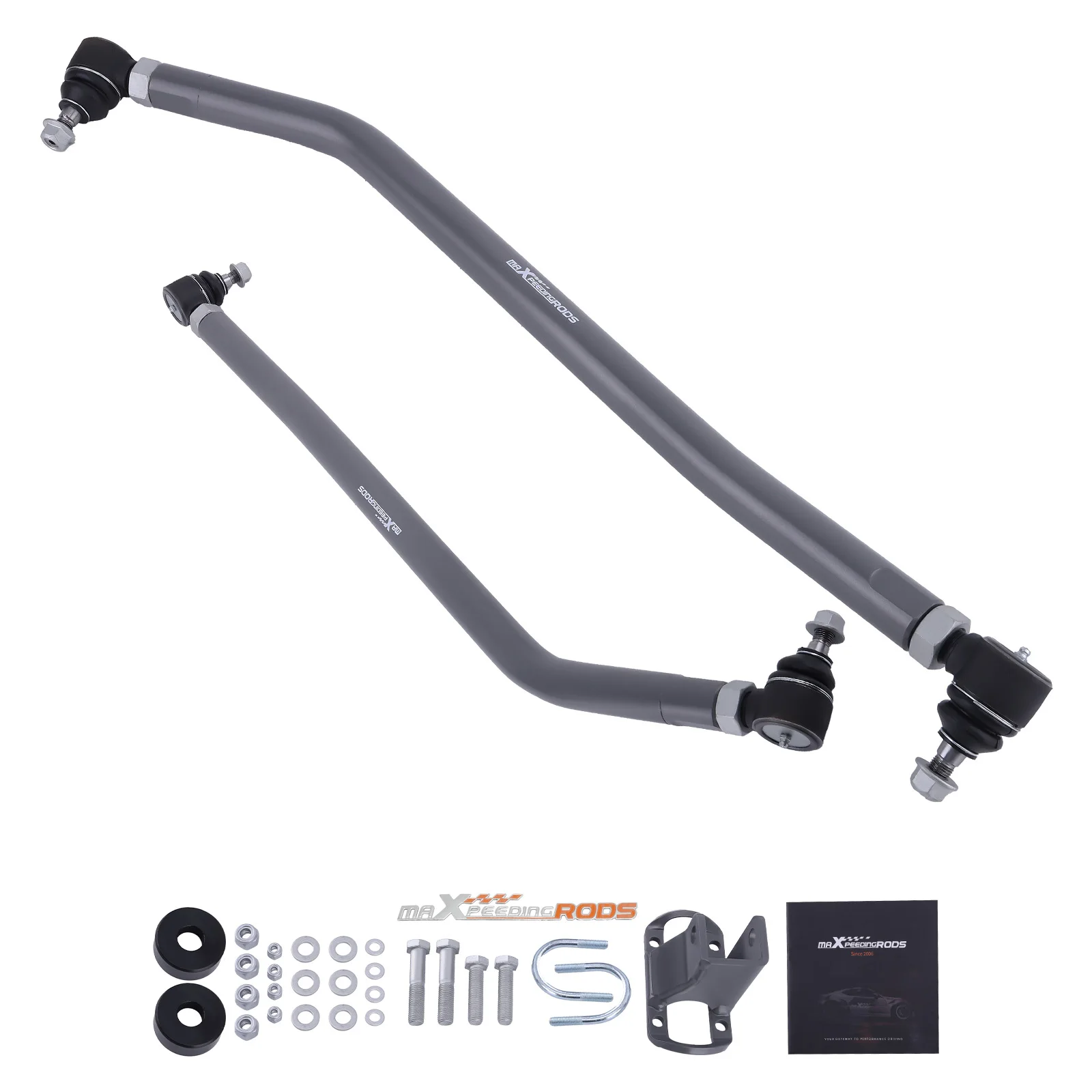MaXpeedingrods Front Suspension Kit Adjustable Drag Link & Tie Rod Bar for Ram 2500 3500 4WD 8-Lug 1994-1999