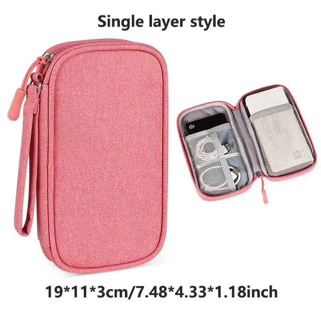 Meerlagige Digitale Accessoire Opbergtas Stofdichte Voeding Harde Schijf Beschermhoes Power Bank Datakabel Opbergtas