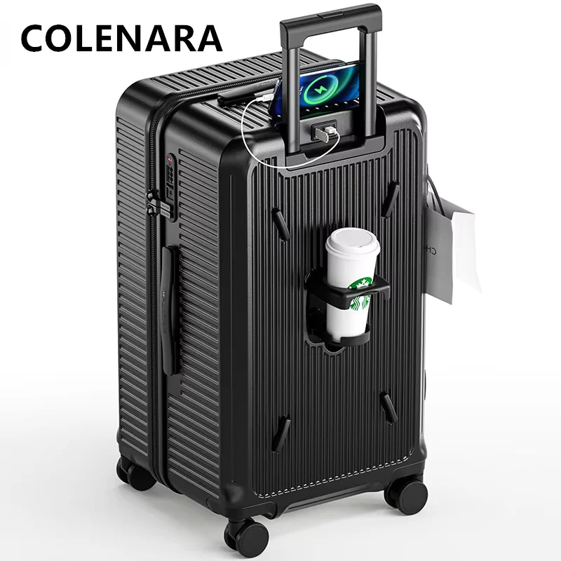 COLENARA Travel Luggage Large Capacity Trolley Case 20 Inches Boarding Box 24