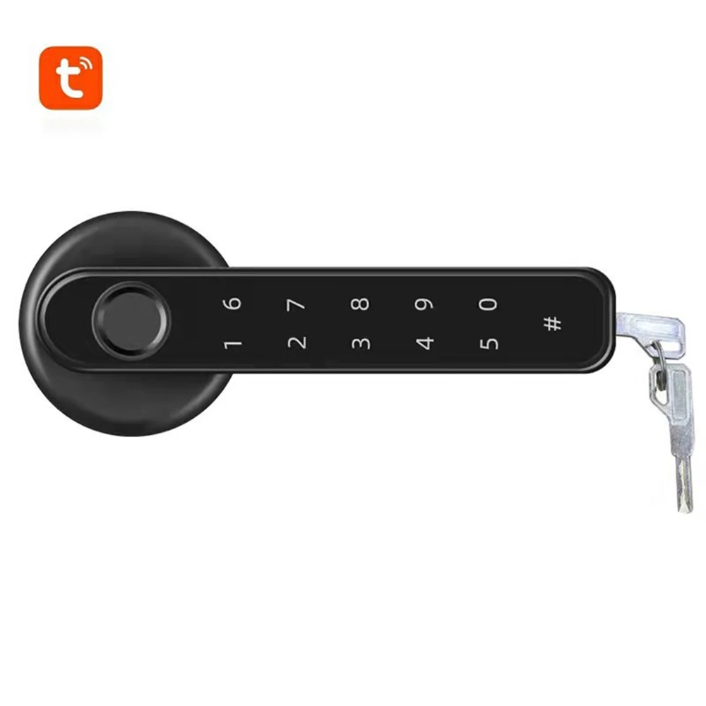 

Tianview Tuya Smart lock smart door home door lock glass room door indoor wooden door fingerprint lock bluetooth lock